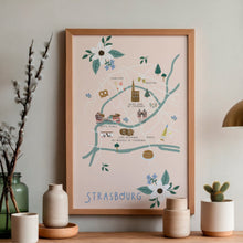 Charger l'image dans la galerie, Strasbourg - Affiche illustrée 2 - Format A3