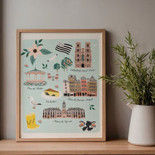 Charger l'image dans la galerie, Rennes - Affiche illustrée 1 - Format A3