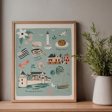 Charger l'image dans la galerie, Vannes - Affiche illustrée 1 - Format A3