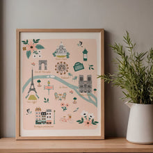 Charger l'image dans la galerie, Paris - Affiche illustrée 1 - Format A3