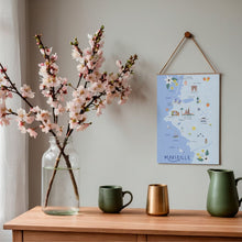 Charger l'image dans la galerie, Marseille - Affiche illustrée 2 - Format A3