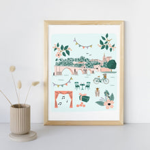 Charger l'image dans la galerie, Avignon - Affiche illustrée 1 - Format A3