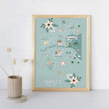 Charger l'image dans la galerie, Annecy - Affiche illustrée 2 – Format A3