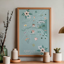 Charger l'image dans la galerie, Annecy - Affiche illustrée 2 – Format A3