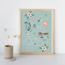 Charger l&#39;image dans la galerie, Lille - Affiche illustrée 2 - Format A3
