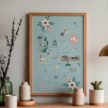 Charger l&#39;image dans la galerie, Lille - Affiche illustrée 2 - Format A3
