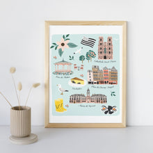 Charger l&#39;image dans la galerie, Rennes - Affiche illustrée 1 - Format A3
