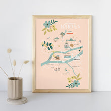 Charger l&#39;image dans la galerie, Nantes - Affiche illustrée 2 - Format A3
