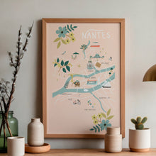 Charger l&#39;image dans la galerie, Nantes - Affiche illustrée 2 - Format A3
