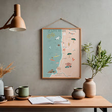 Charger l&#39;image dans la galerie, Biarritz &amp; la Cote Basque - Affiche illustrée 2 - Format A3
