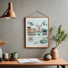 Charger l&#39;image dans la galerie, Lyon - Affiche illustrée 1 - Format A3

