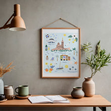 Charger l&#39;image dans la galerie, Marseille - Affiche illustrée 1 - Format A3
