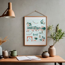 Charger l&#39;image dans la galerie, Avignon - Affiche illustrée 1 - Format A3
