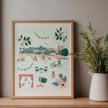 Charger l&#39;image dans la galerie, Avignon - Affiche illustrée 1 - Format A3
