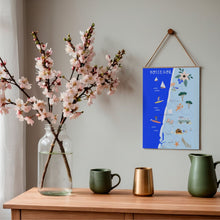 Charger l&#39;image dans la galerie, Hossegor et la cote landaise - Affiche illustrée 2 - Format A3
