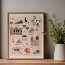 Charger l&#39;image dans la galerie, Montpellier - Affiche illustrée 1 - Format A3
