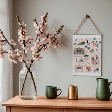 Charger l&#39;image dans la galerie, Montpellier - Affiche illustrée 1 - Format A3
